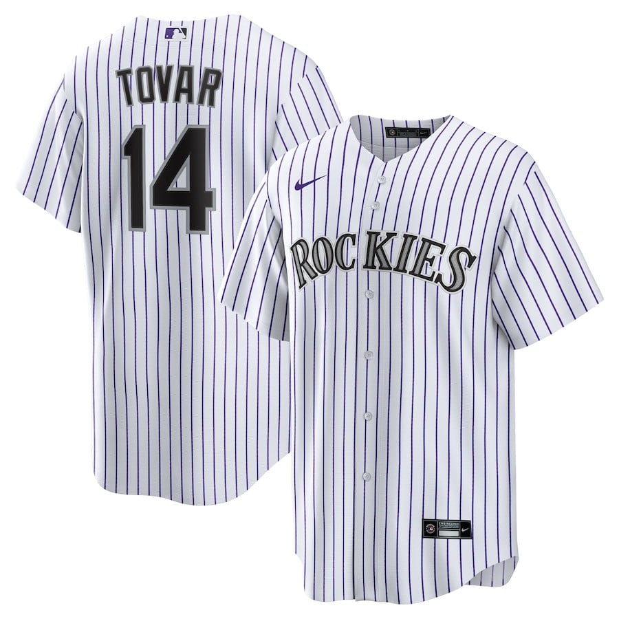 Ezequiel Tovar 14 Colorado Rockies Home Men Jersey - White