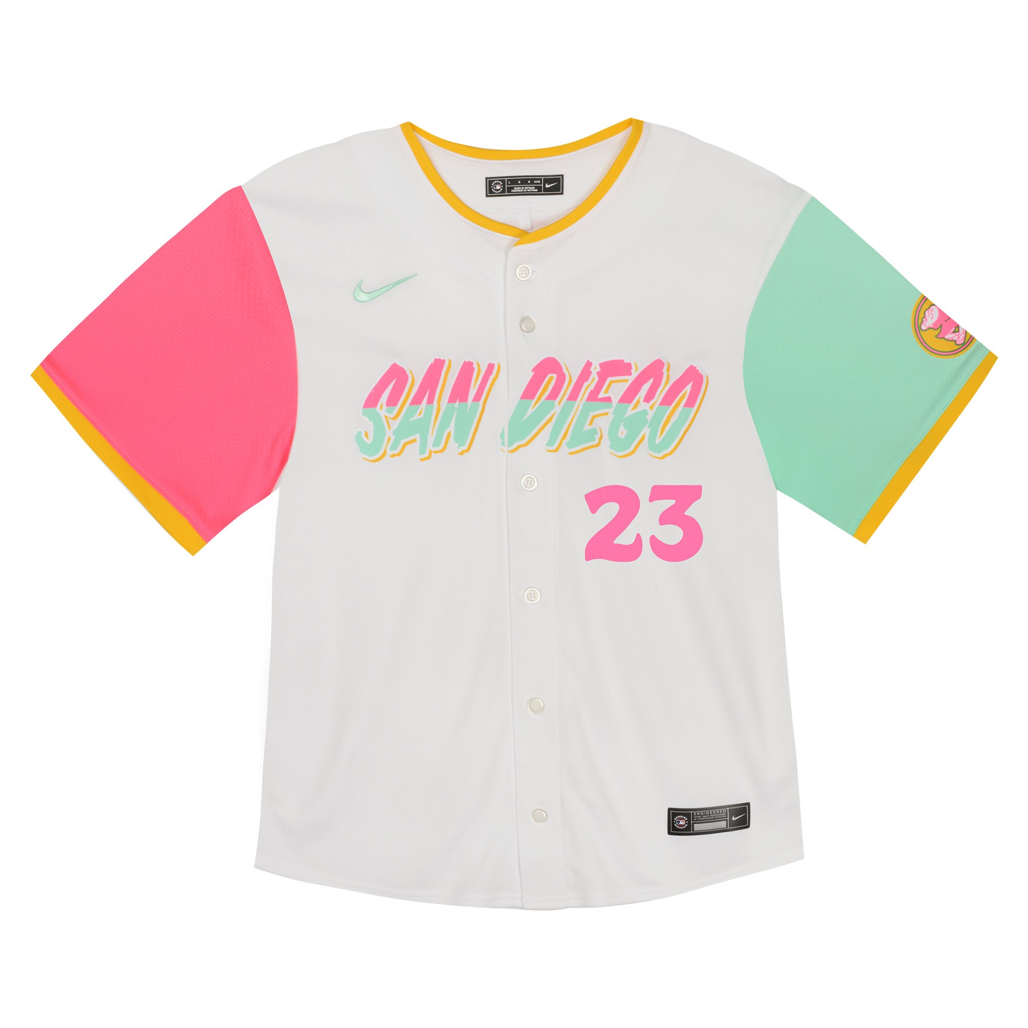 Alternative view of Fernando Tatis Jr. San Diego Padres Infant City Connect Limited Player Jersey - White