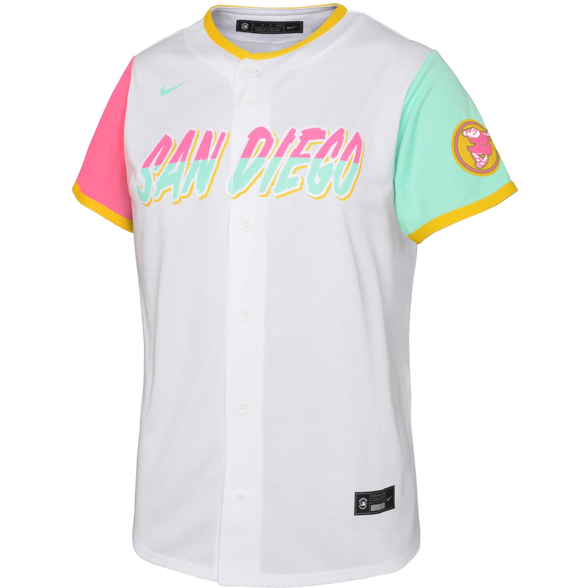 Alternative view of Fernando Tatis Jr. San Diego Padres Infant City Connect Player Jersey - White