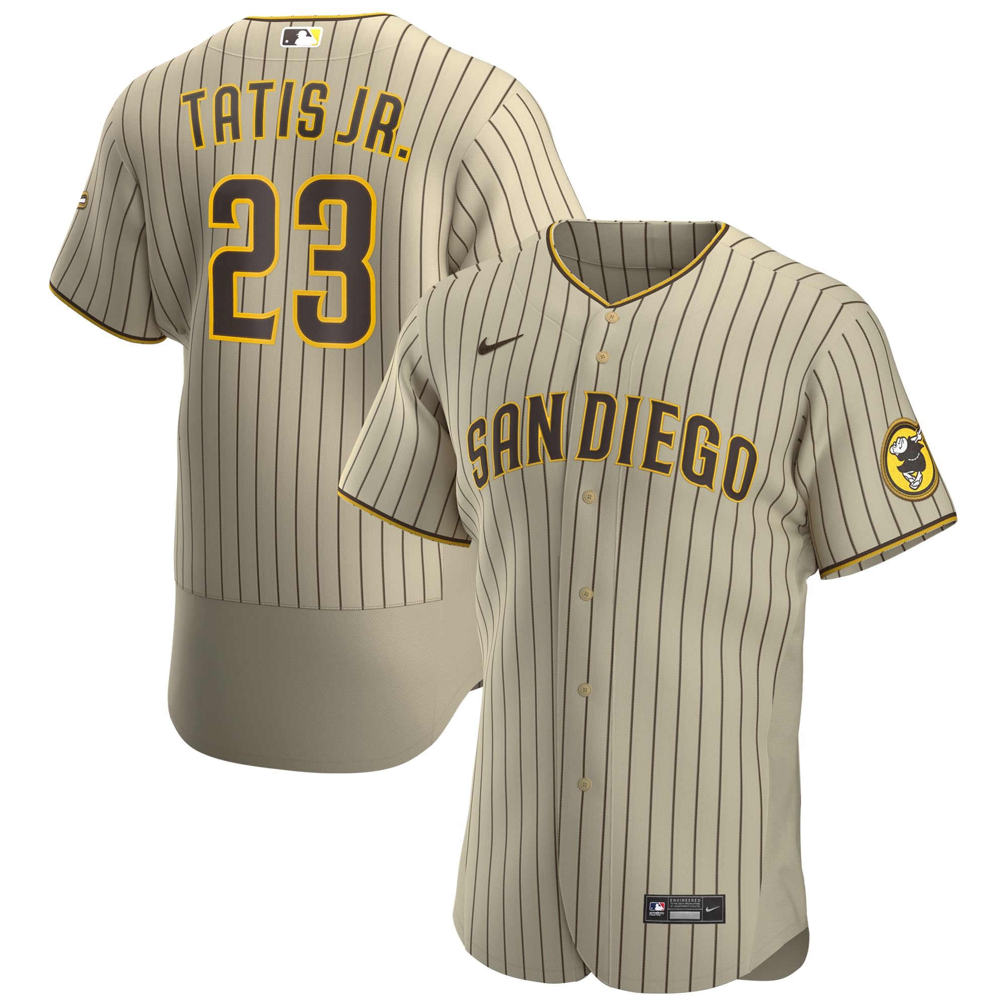 Fernando TatÃƒÆ’Ã‚Â­s Jr. San Diego Padres Alternate Authentic Player Jersey – Tan/brown