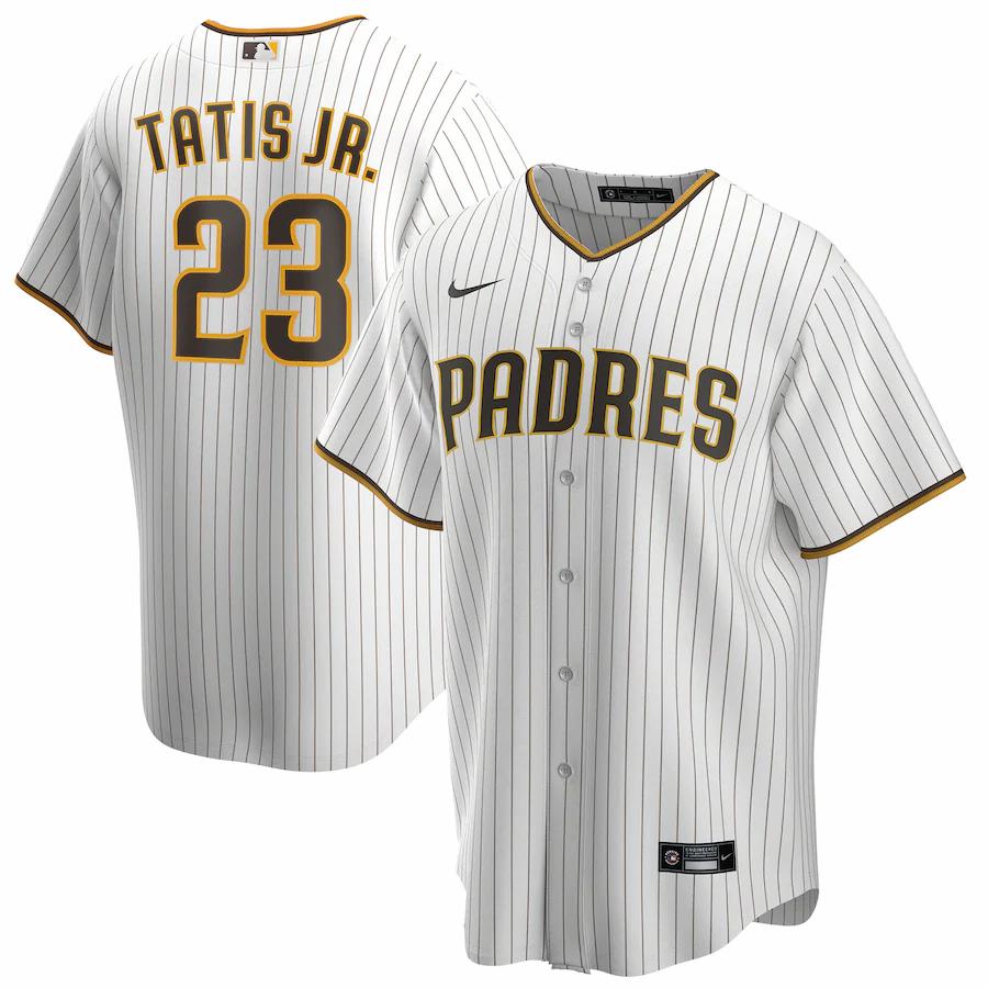 Fernando TatÃƒÆ’Ã‚Â­s Jr. San Diego Padres Home 2020 Replica Player Jersey - White/brown