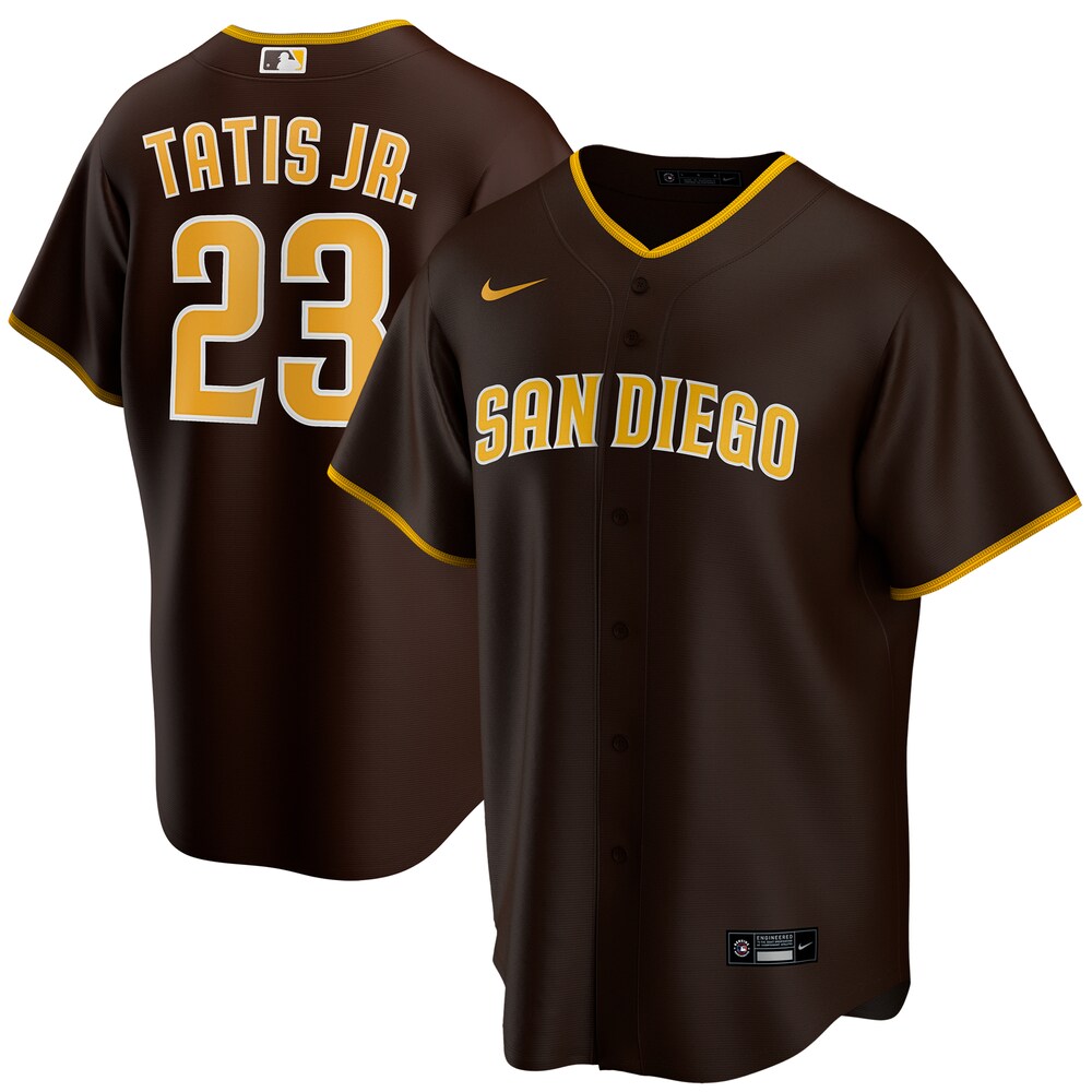 Fernando TatÃƒÆ’Ã‚Â­s Jr. San Diego Padres Road 2020 Player Jersey - Brown