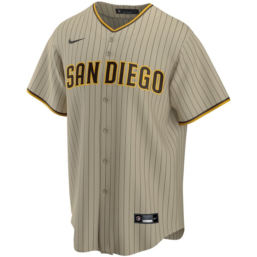 Alternative view of Fernando TatÃƒÆ’Ã‚Â­s San Diego Padres Alternate 2020 Replica Player Jersey - Tan/brown