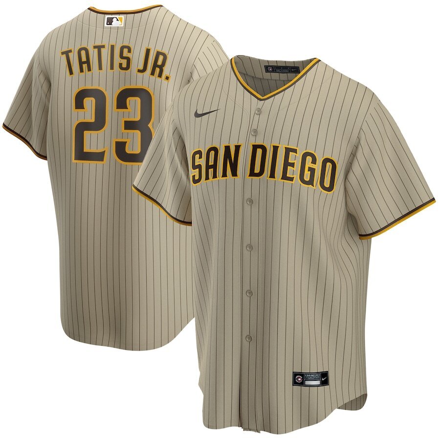 Fernando TatÃƒÆ’Ã‚Â­s San Diego Padres Alternate 2020 Replica Player Jersey - Tan/brown