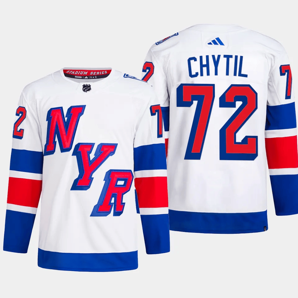 Filip Chytil 72 New York Rangers 2024 Stadium Series Primegreen Men Jersey - White - JS712 