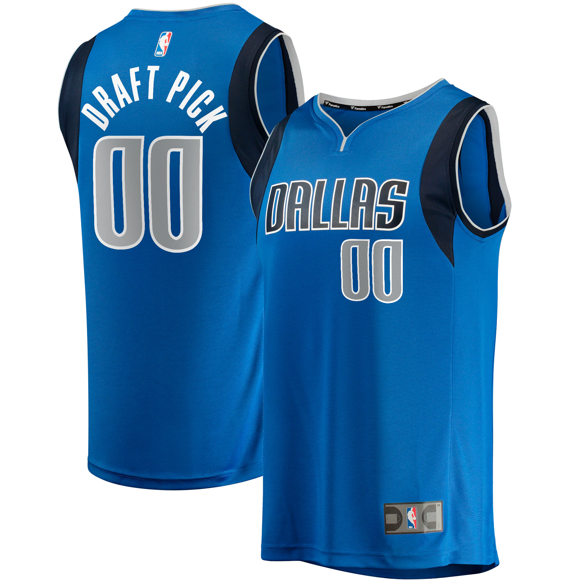 First Round Dallas Mavericks Fanatics Branded Youth 2023 Nba Draft First Round Pick Fast Break Replica Jersey – Icon Edition – Royal