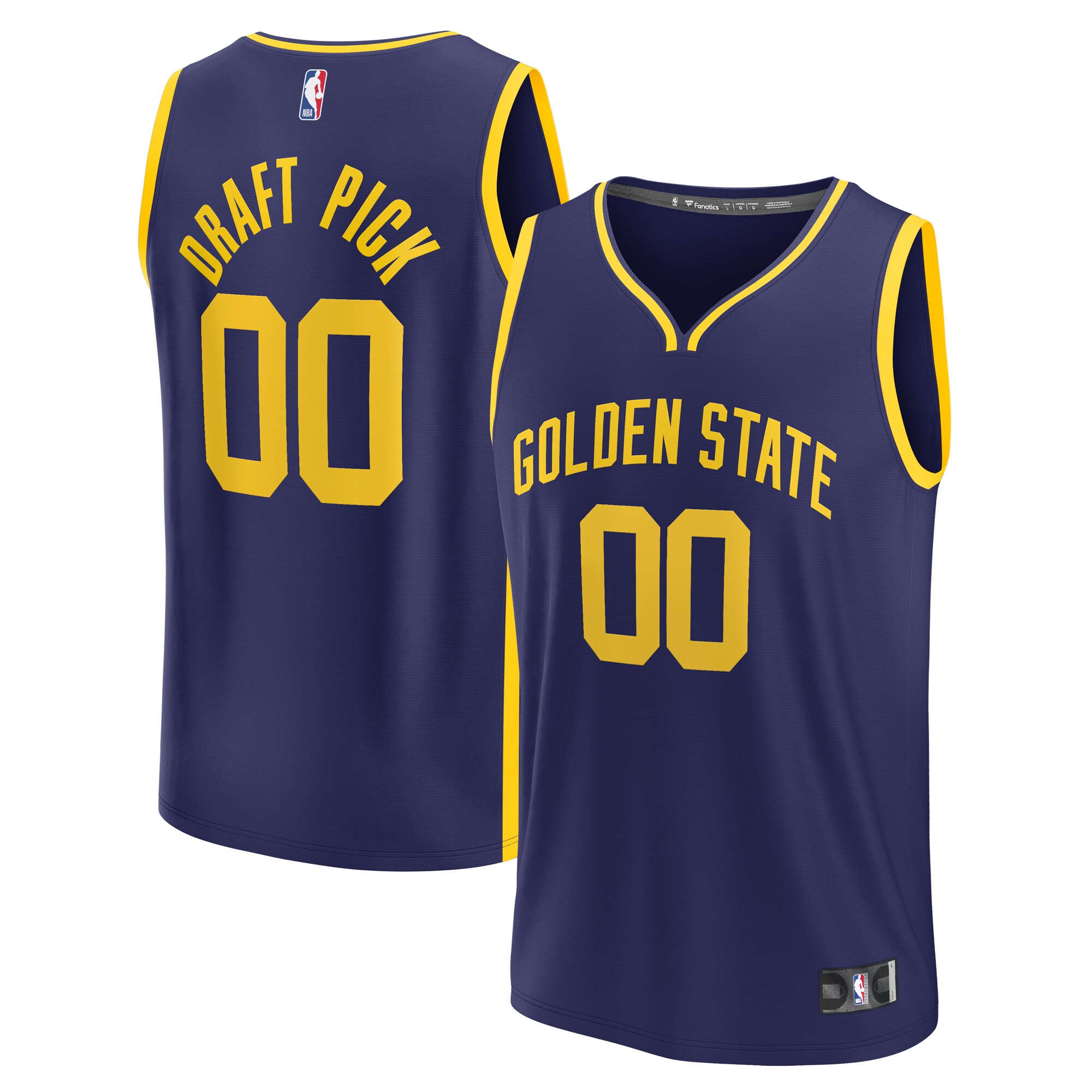 First Round Golden State Warriors Fanatics Branded 2023 Nba Draft First Round Pick Fast Break Replica Jersey - Statement Edition - Navy