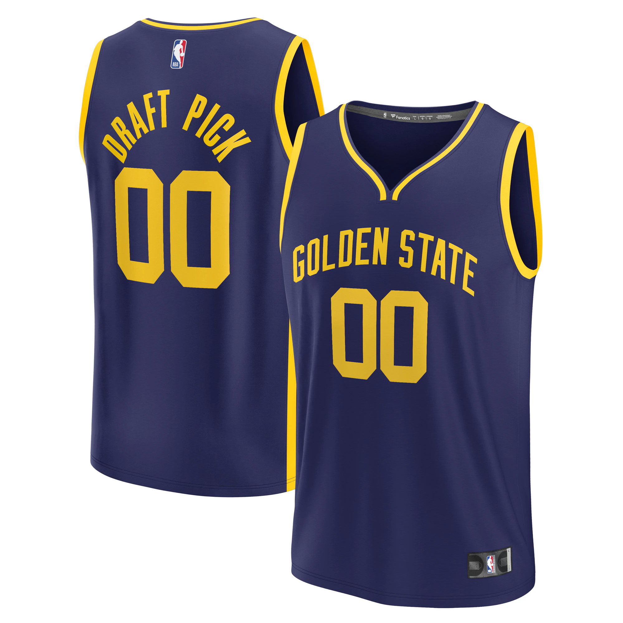 First Round Golden State Warriors Fanatics Branded Youth 2023 Nba Draft First Round Pick Fast Break Replica Jersey - Statement Edition - Navy