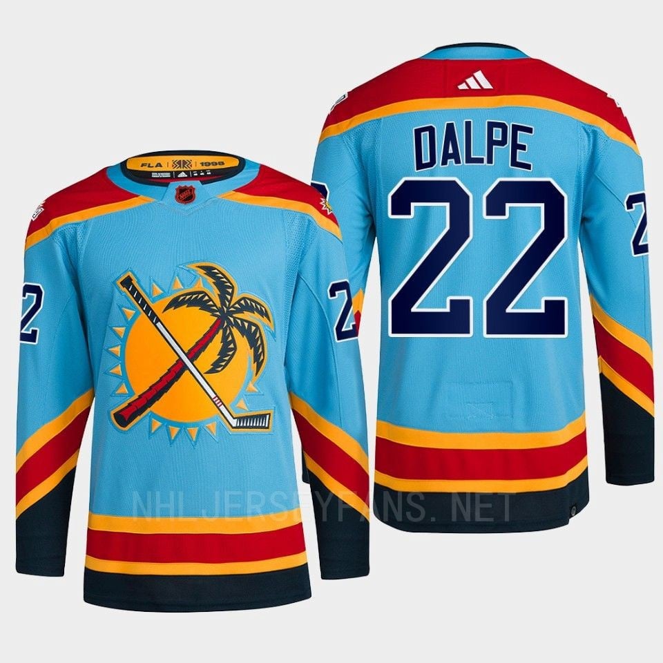 Florida Panthers 2022 Reverse Retro 2.0 Zac Dalpe 22 Blue Primegreen Jersey Men's - JS485 