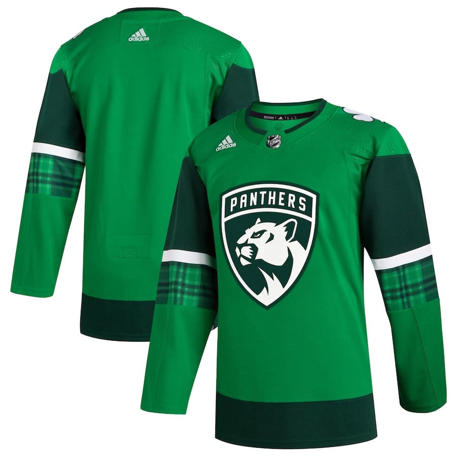 Florida Panthers 2023 St. Patrick's Day Primegreen Men Jersey - Kelly Green - JS415 