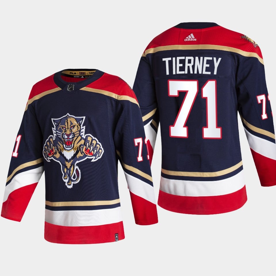 Florida Panthers Chris Tierney 71 2022 Reverse Retro Navy Jersey - JS119 