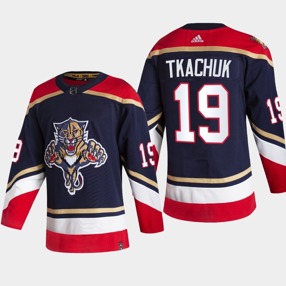 Florida Panthers Matthew Tkachuk 19 2022 Reverse Retro Navy Jersey - JS654 