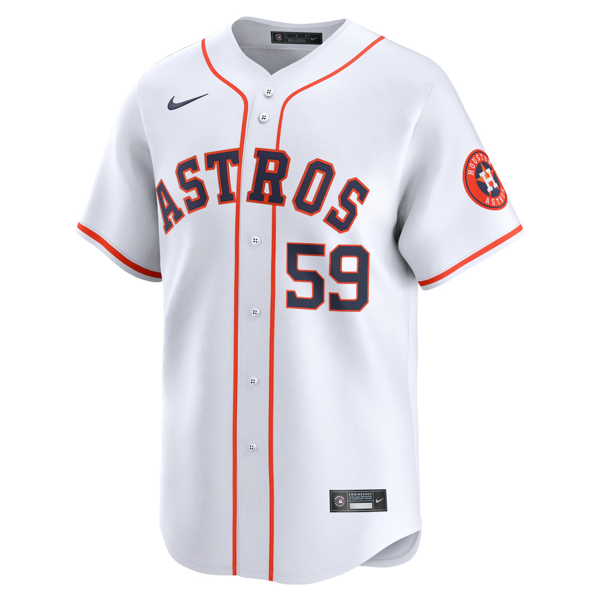Alternative view of Framber Valdez Houston Astros Home Limited Player Jersey - White
