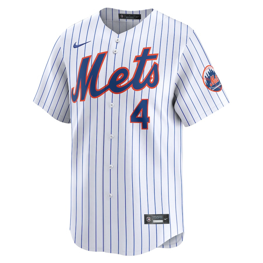Alternative view of Francisco Alvarez 4 New York Mets Home Limited Player Men Jersey - White 