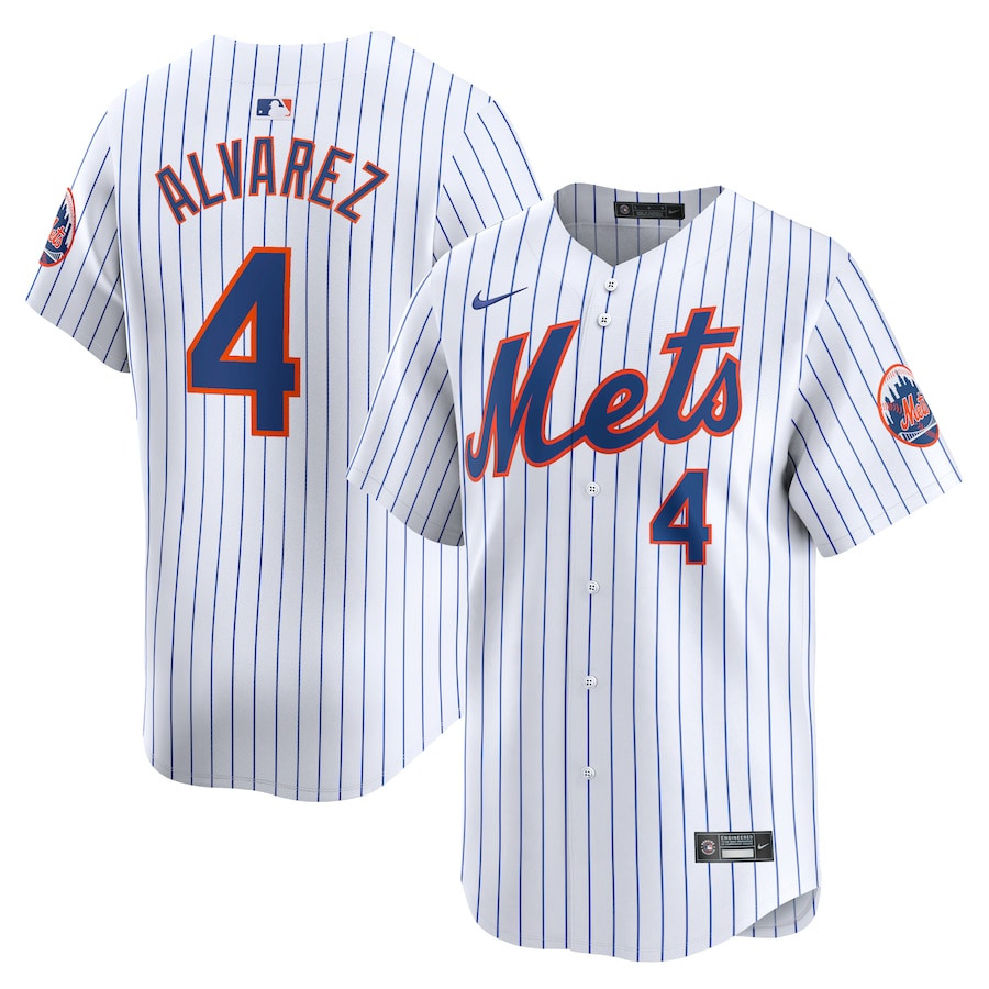 Francisco Alvarez 4 New York Mets Home Limited Player Men Jersey - White 