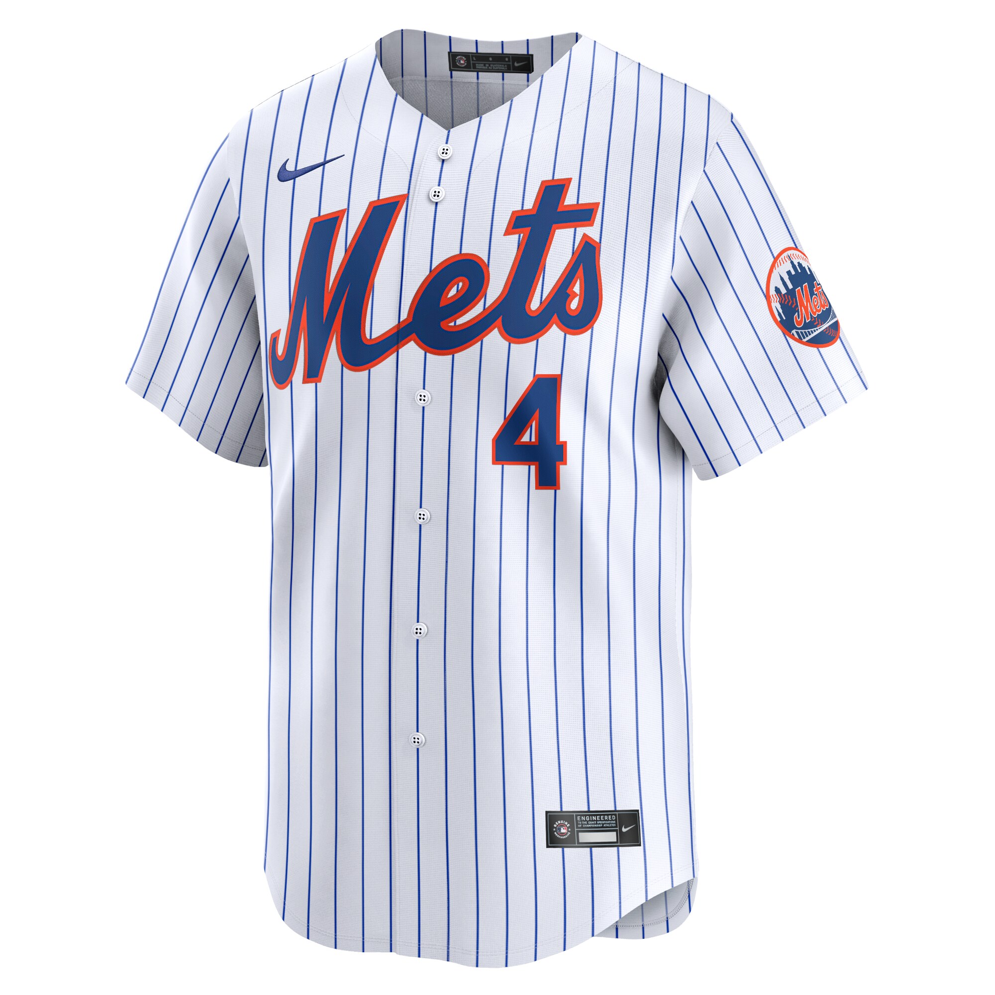 Alternative view of Francisco Alvarez New York Mets Home Limited Player Jersey - White
