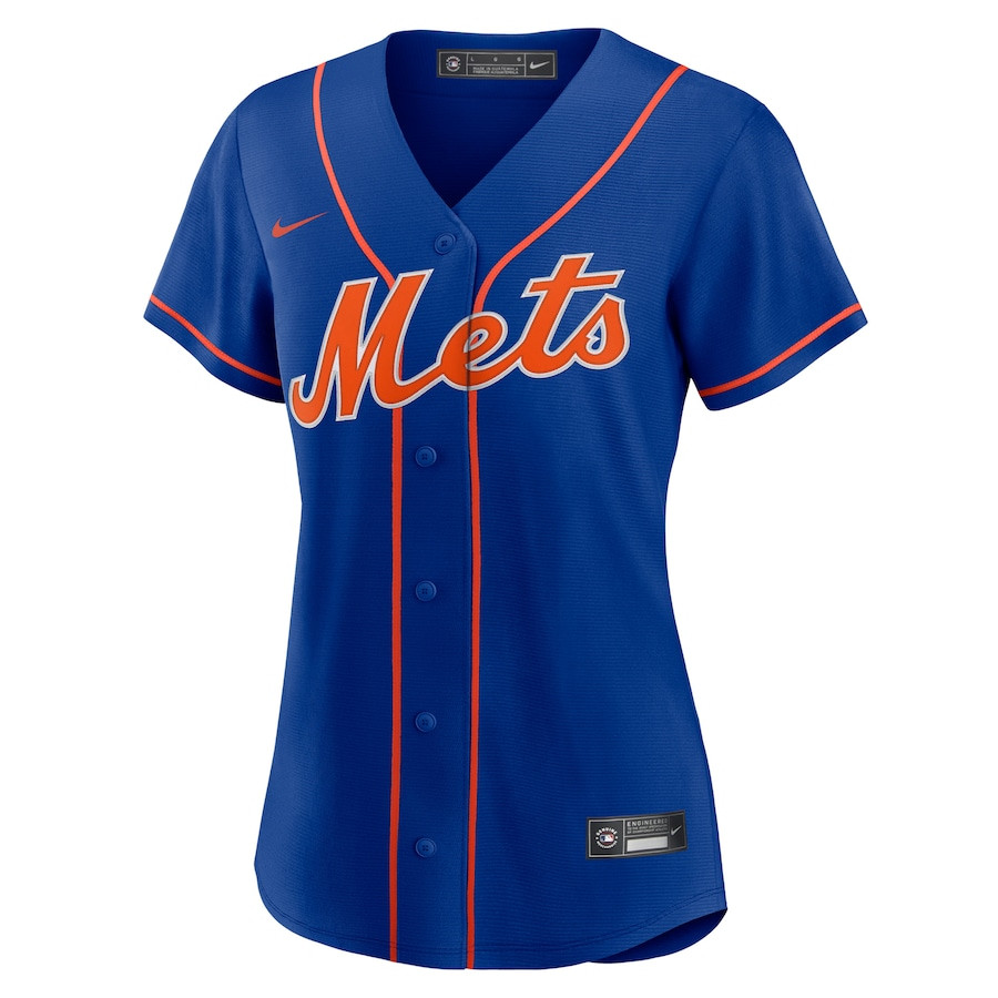 Alternative view of Francisco Lindor 12 New York Mets Alternate Women Jersey - Royal 
