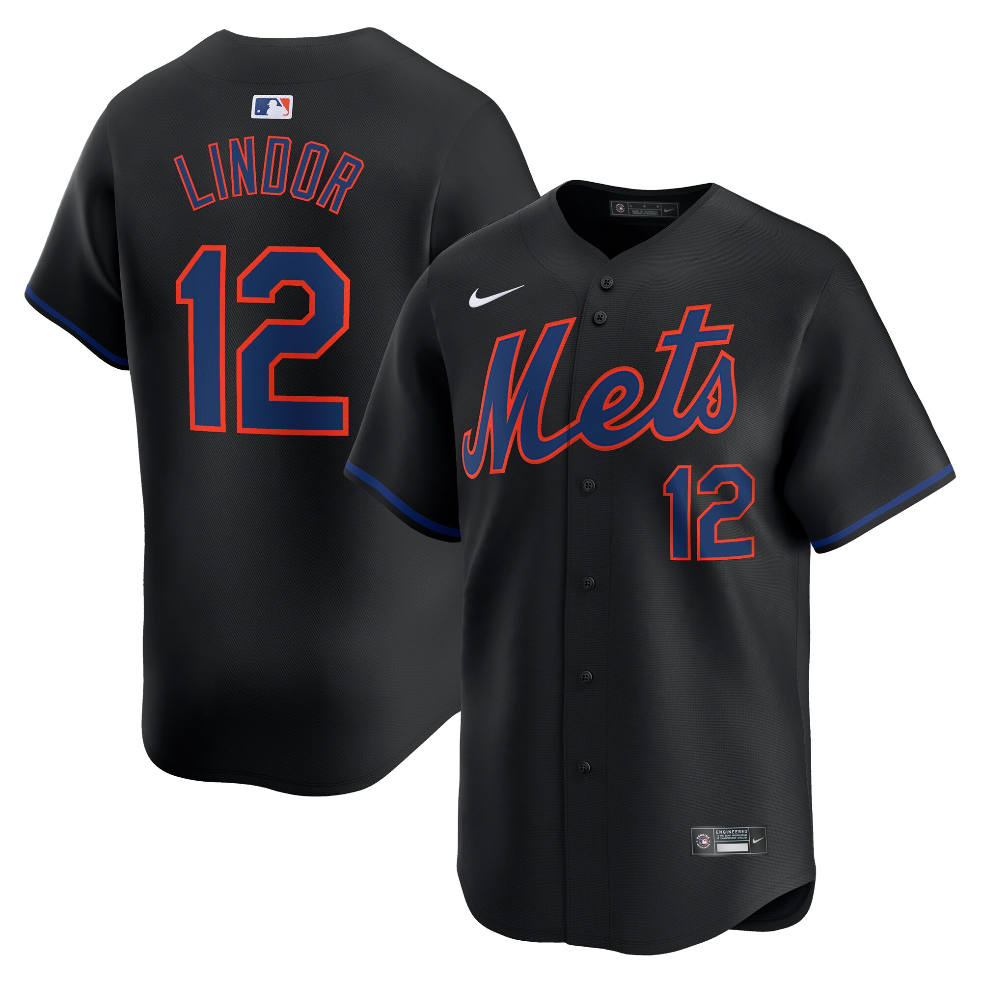 Francisco Lindor New York Mets Alternate Limited Player JerseyÃƒâ€šÃ‚Â ÃƒÂ¢Ã¢â€šÂ¬Ã¢â‚¬Å“ Black