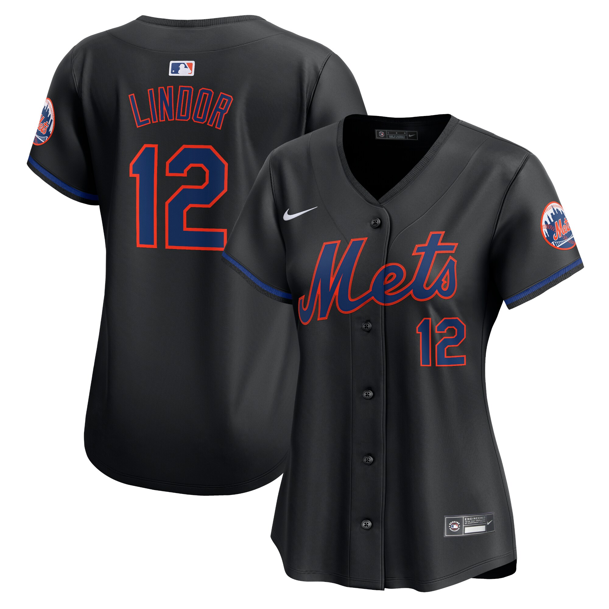 Francisco Lindor New York Mets Women's Alternate Limited Player JerseyÃƒâ€šÃ‚Â ÃƒÂ¢Ã¢â€šÂ¬Ã¢â‚¬Å“ Black