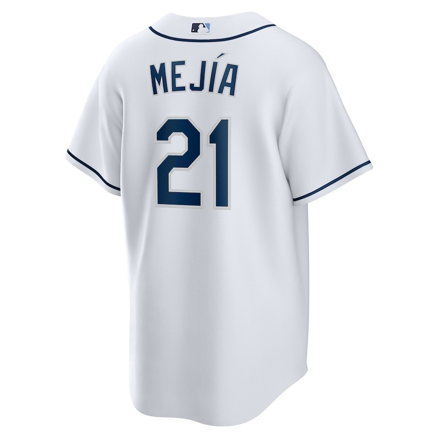 Alternative view of Francisco Mejía 21 Tampa Bay Rays Home Team Men Jersey - White - JS152 