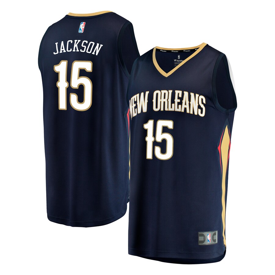 Frank Jackson New Orleans Pelicans Fanatics Branded Youth Fast Break Player Jersey - Icon Edition - Navy