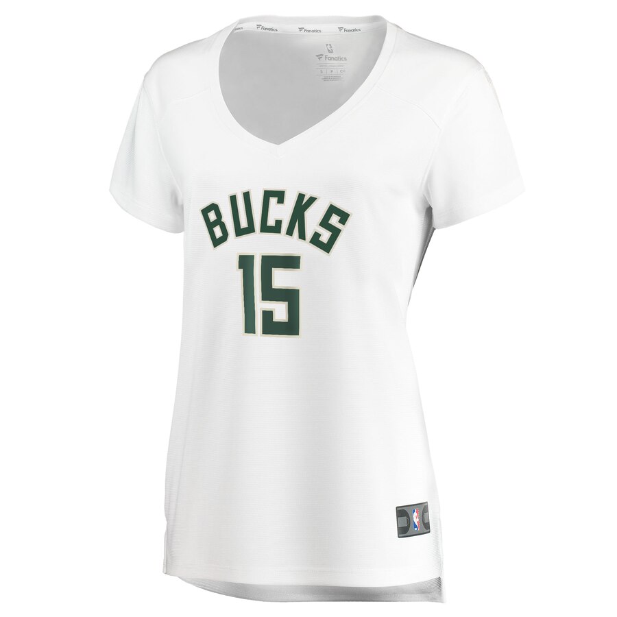 Alternative view of Frank Mason Iii Milwaukee Bucks Fanatics Branded Women's Fast Break Player Jersey - Association Edition - White