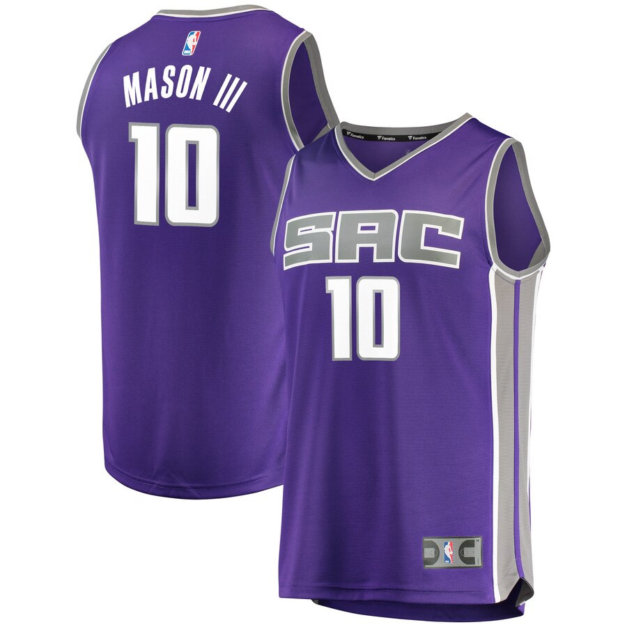 Frank Mason Iii Sacramento Kings Fanatics Branded Youth Fast Break Road Replica Jersey Purple - Icon Edition