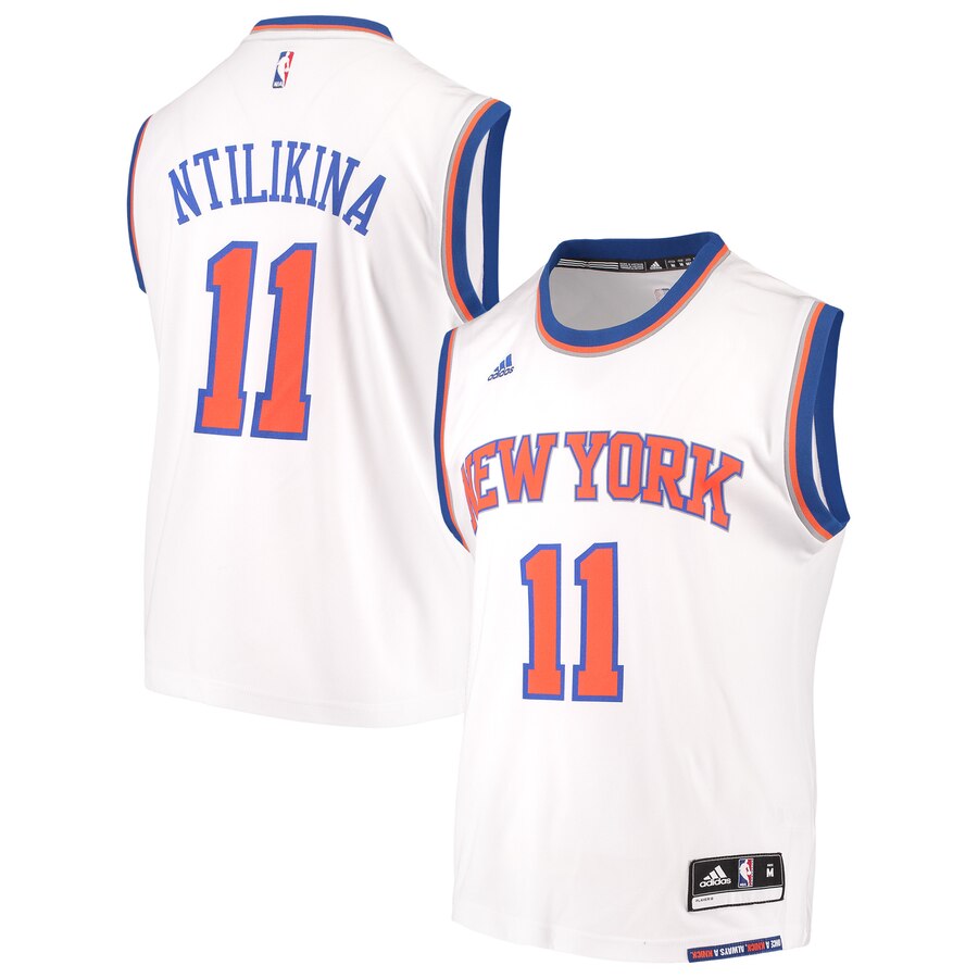Frank Ntilikina New York Knicks Adidas Home Replica Jersey - White