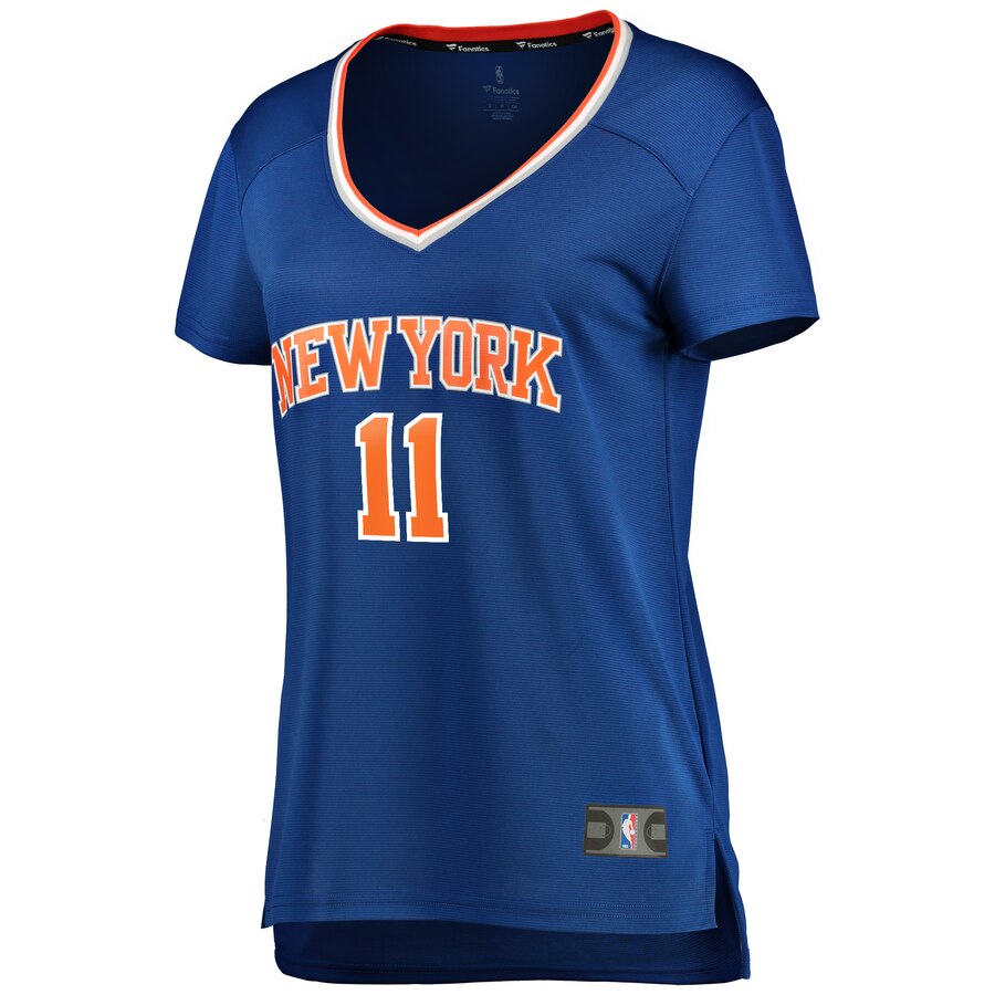 Alternative view of Frank Ntilikina New York Knicks Fanatics Branded Women's Fast Break Player Replica Jersey - Icon Edition - Blue