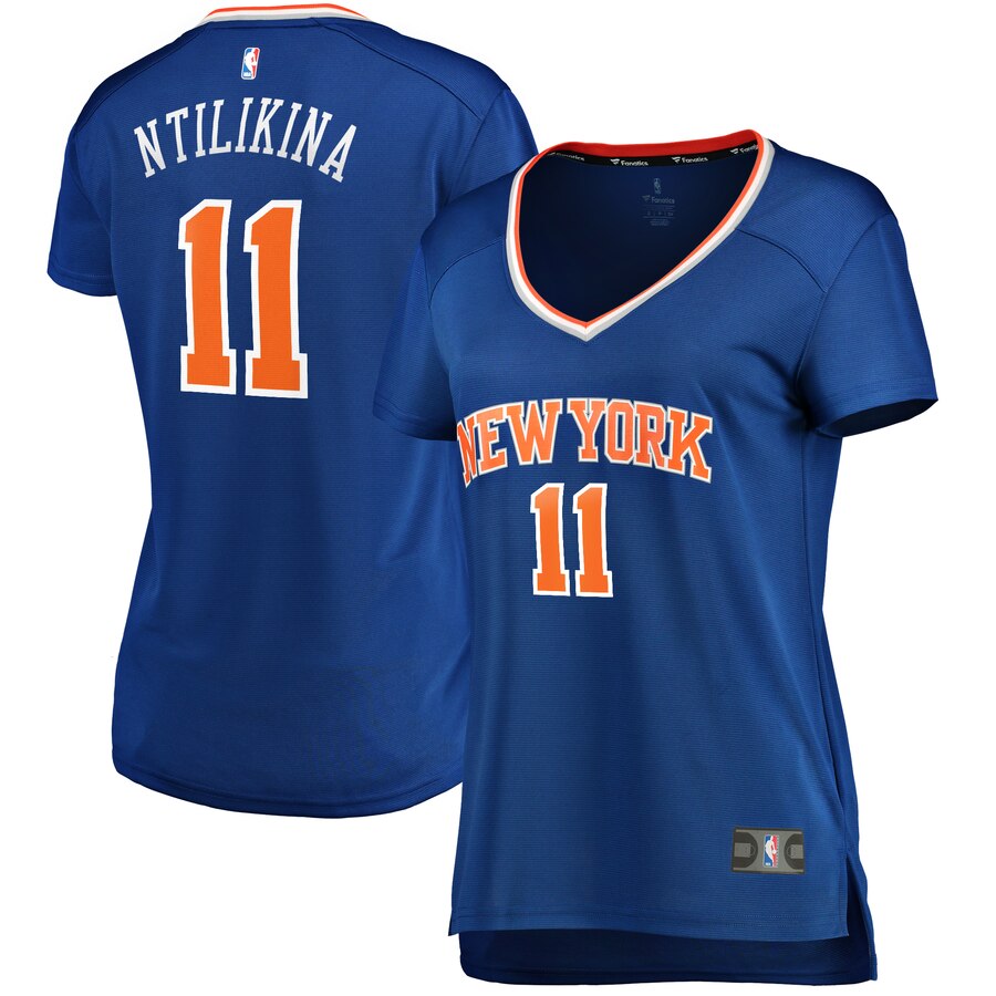 Frank Ntilikina New York Knicks Fanatics Branded Women's Fast Break Player Replica Jersey - Icon Edition - Blue