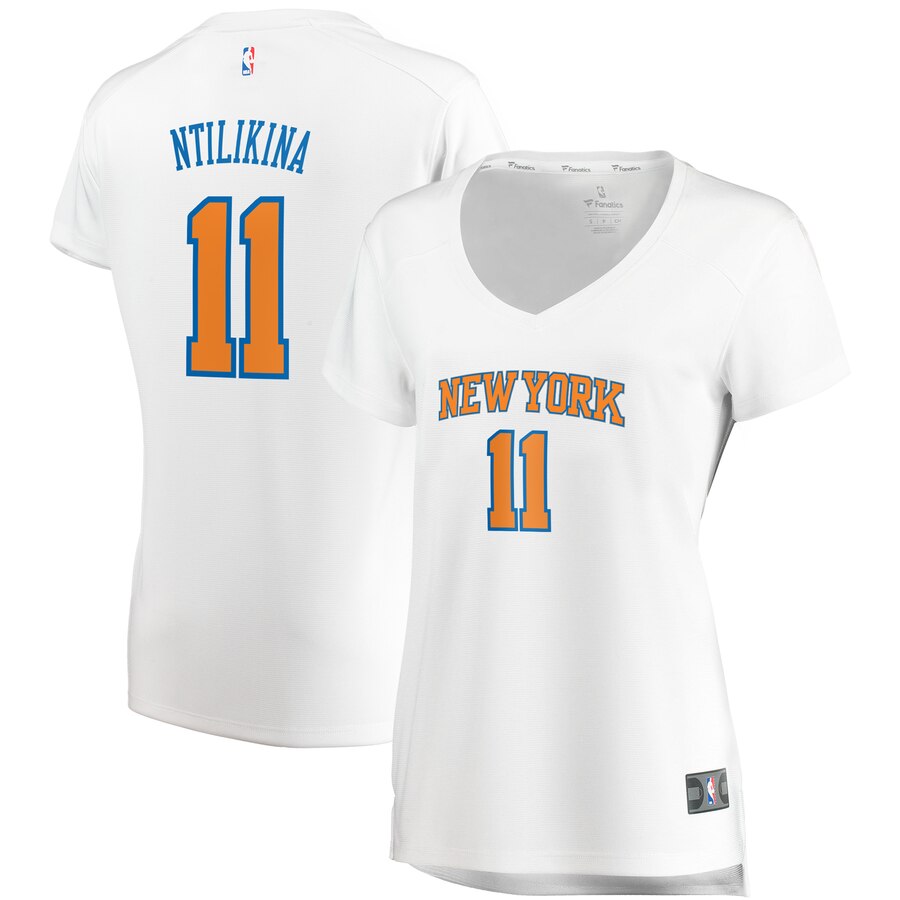 Frank Ntilikina New York Knicks Fanatics Branded Women's Fast Break Replica Jersey White - Association Edition