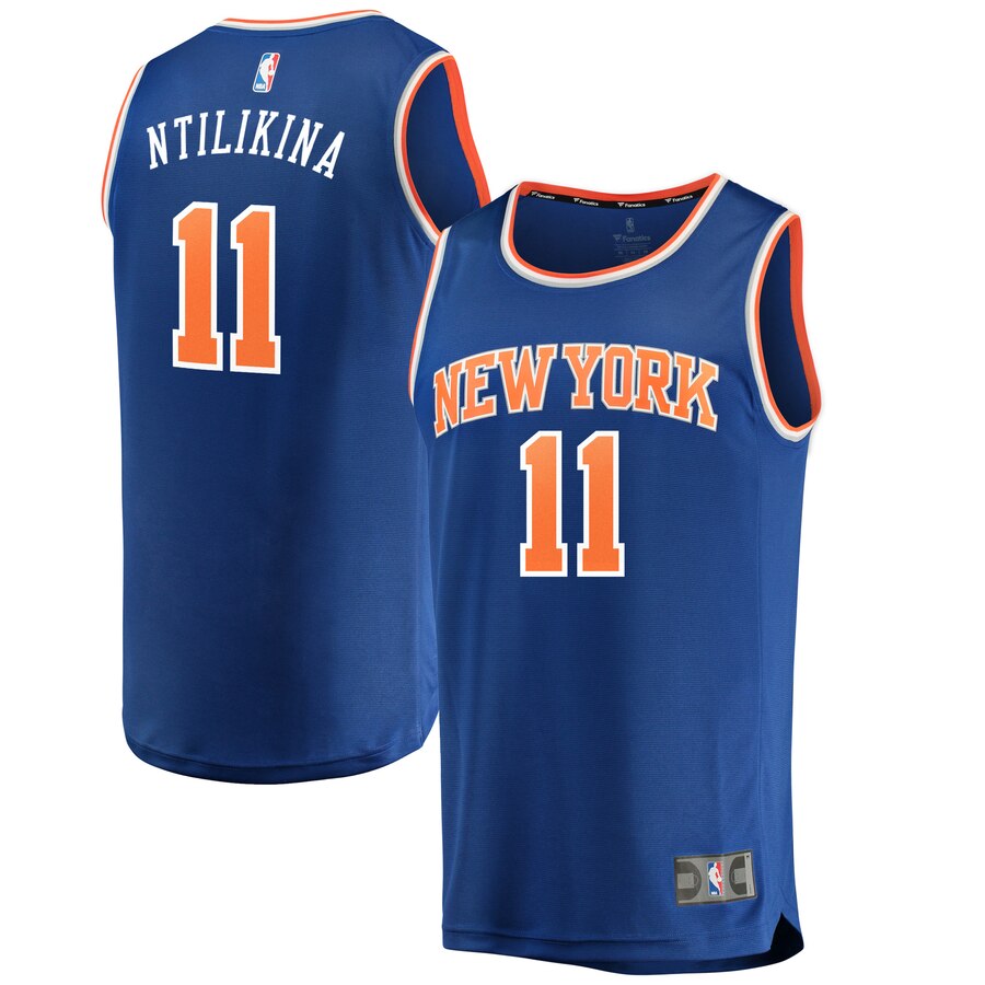 Frank Ntilikina New York Knicks Fanatics Branded Youth Fast Break Replica Jersey Royal – Icon Edition