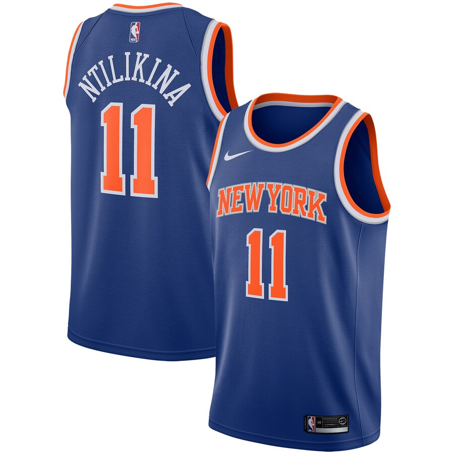Frank Ntilikina New York Knicks Replica Swingman Jersey - Icon Edition - Blue