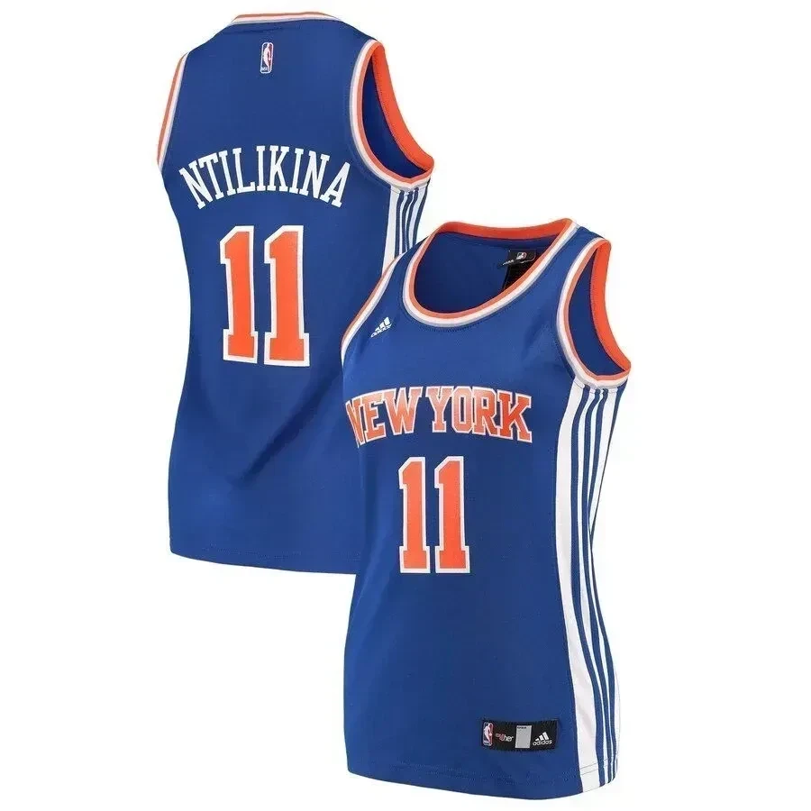 Frank Ntilikina New York Knicks Women's Jersey - Blue - JS197 