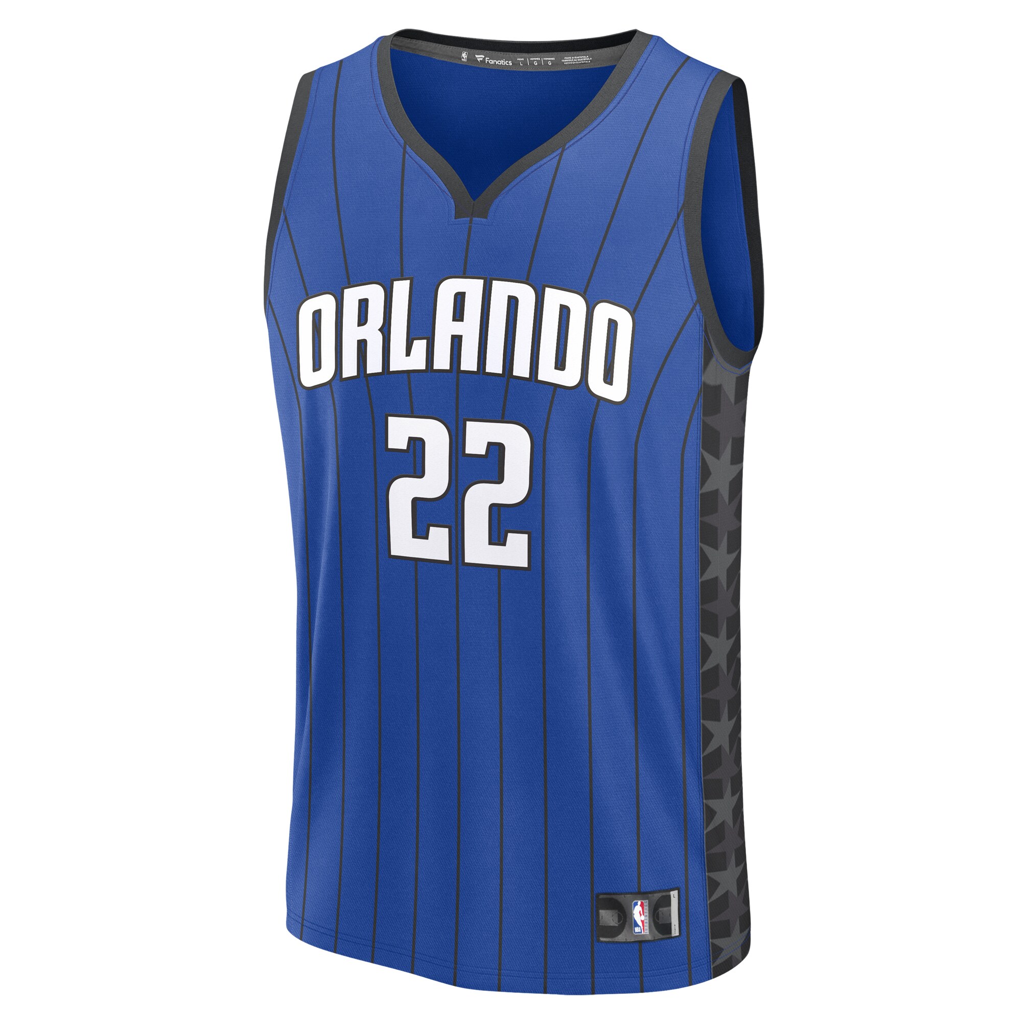 Alternative view of Franz Wagner Orlando Magic Fanatics Fast Break Replica Player Jersey – Statement Edition – Blue