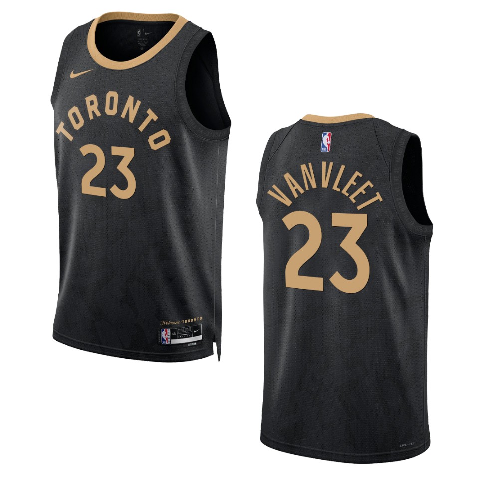 Fred Vanvleet Black City Edition 2022-23 Toronto Raptors Swingman Jersey