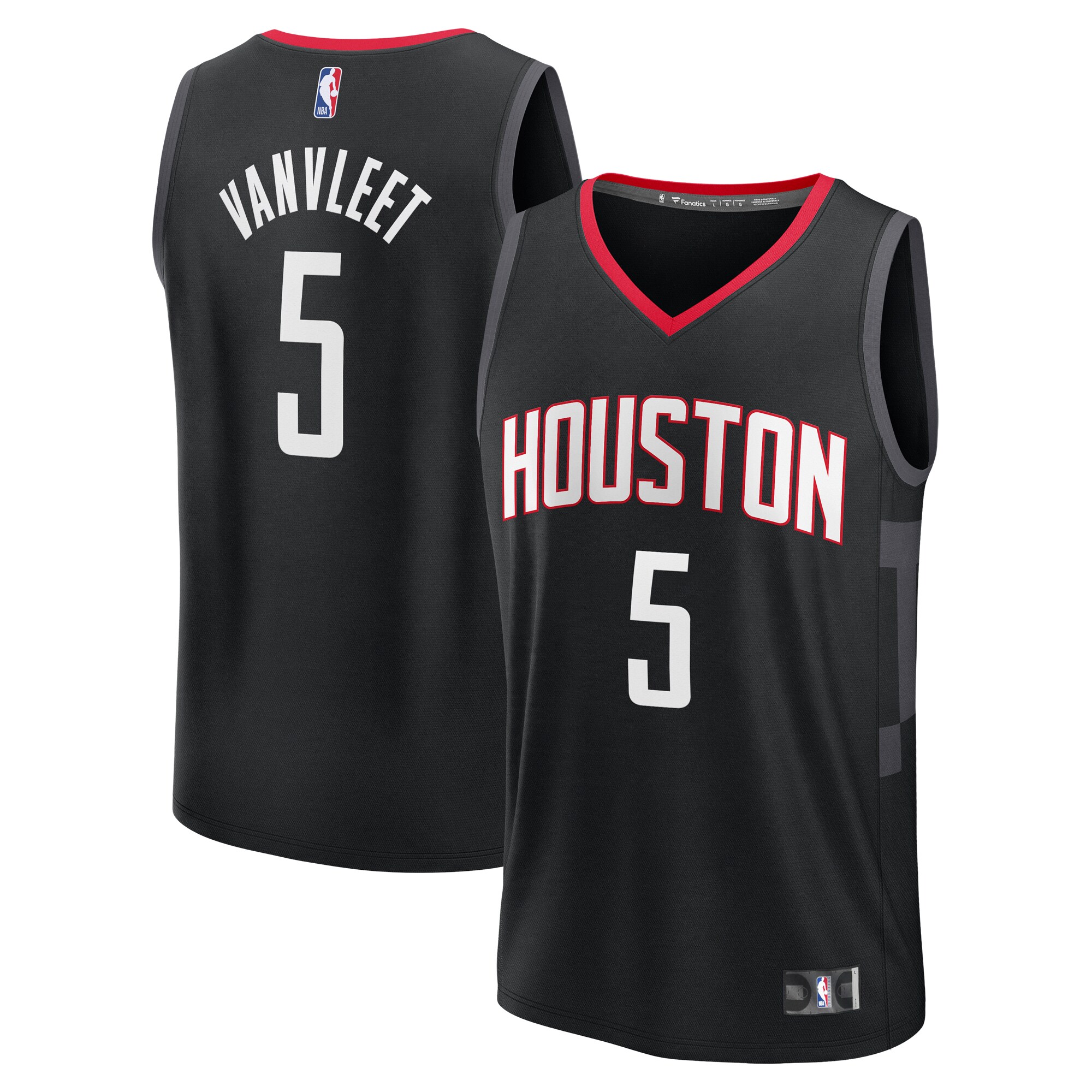 Fred Vanvleet Houston Rockets Fanatics Fast Break Replica Player Jersey - Statement Edition - Black