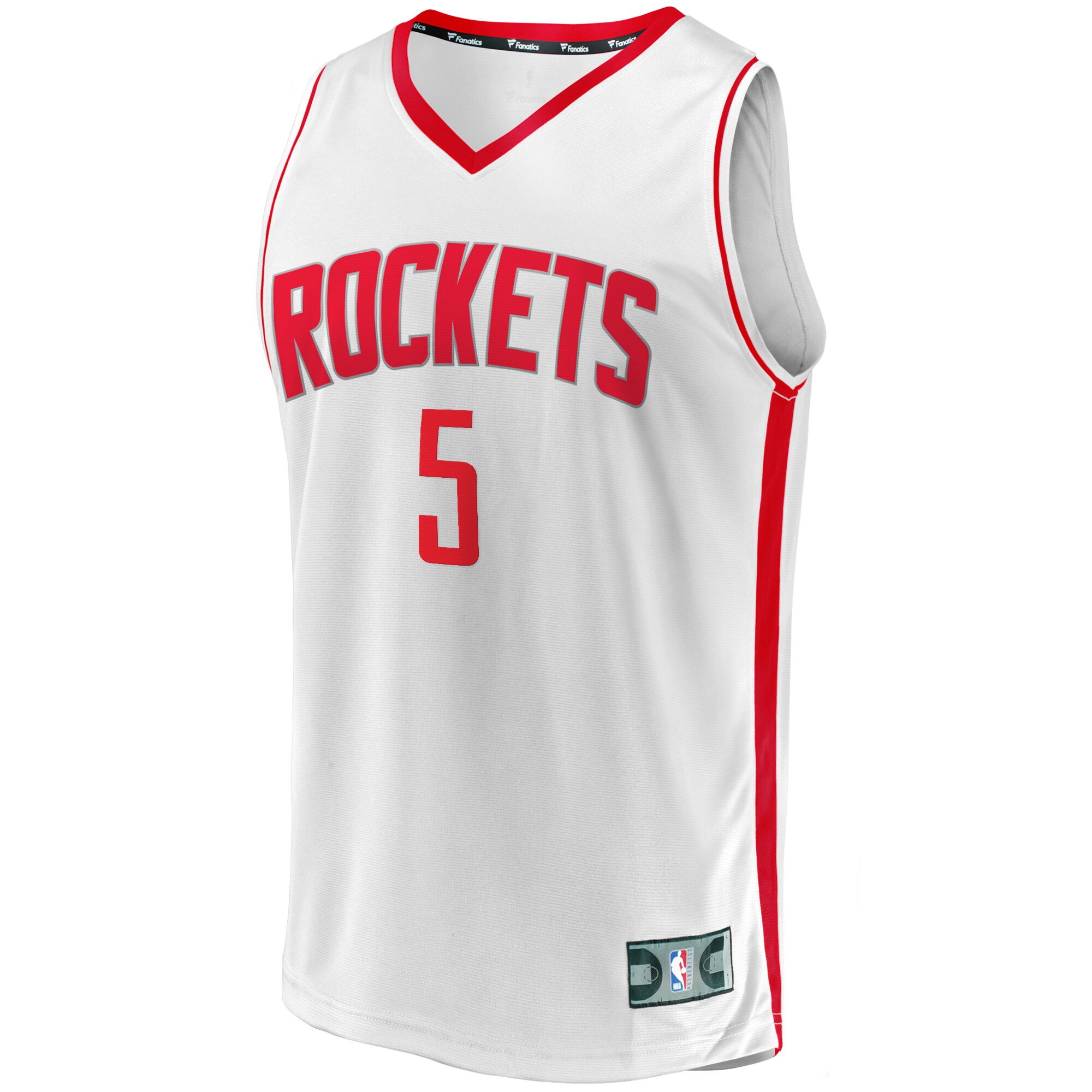 Alternative view of Fred Vanvleet Houston Rockets Fanatics Youth Fast Break Replica Player Jersey - Association Edition - White