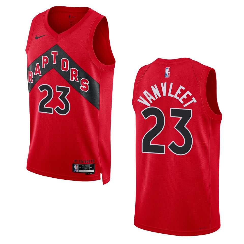 Fred Vanvleet Red Icon Edition 2022-23 Toronto Raptors Swingman Jersey