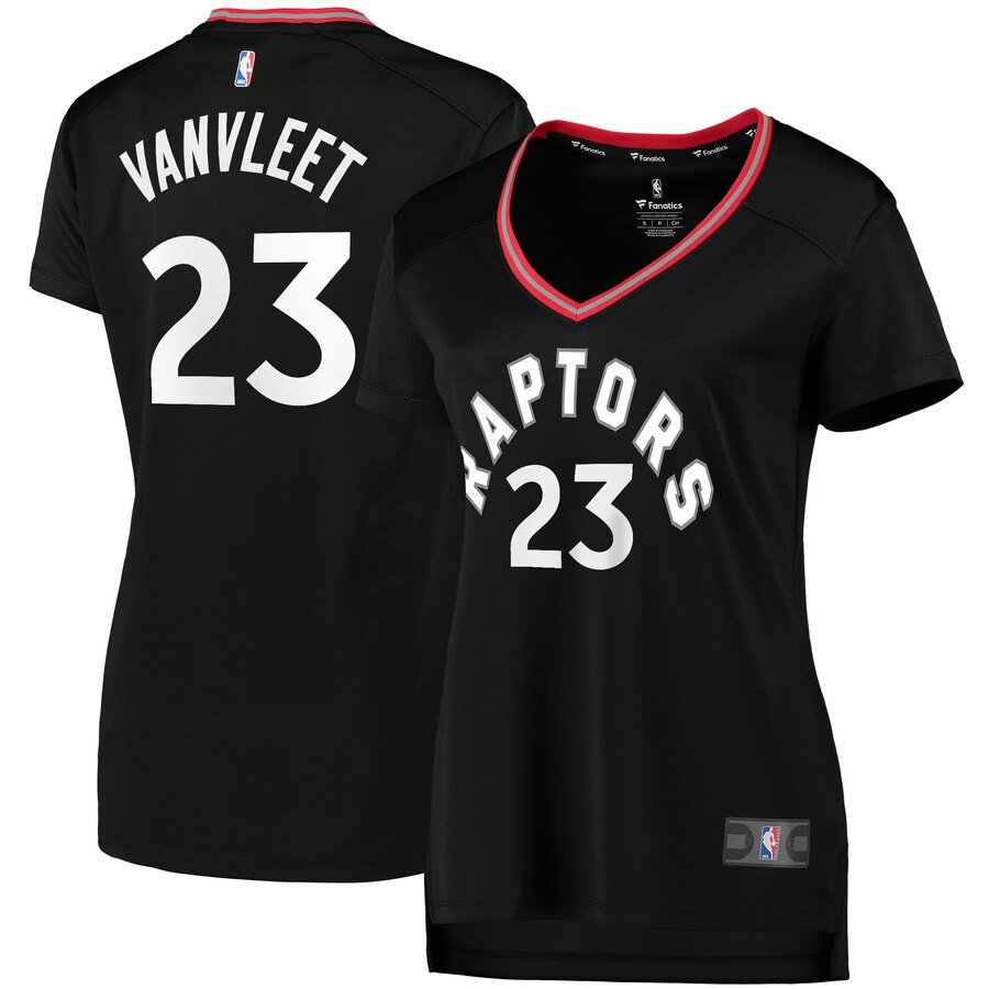 Fred Vanvleet Toronto Raptors Fanatics Branded Women's Fast Break Replica Player Jersey - Statement Edition - Black