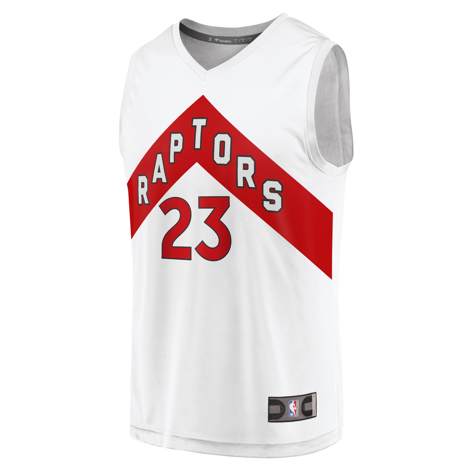 Alternative view of Fred Vanvleet Toronto Raptors Fanatics Fast Break Replica Jersey - Association Edition - White