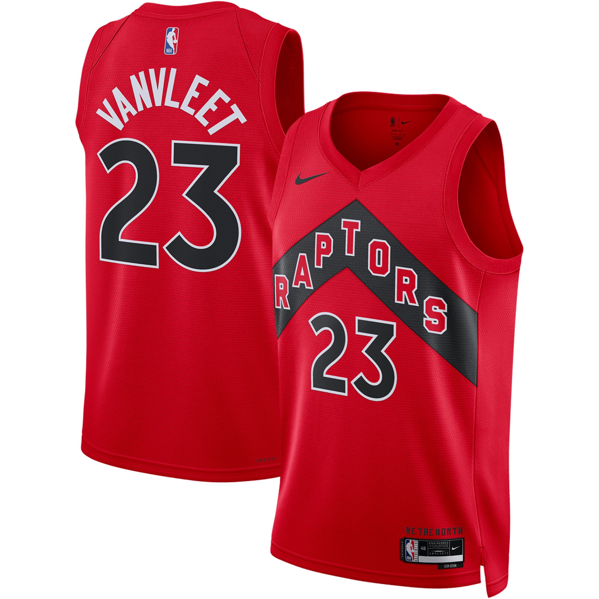 Fred Vanvleet Toronto Raptors Unisex Swingman Jersey – Icon Edition – Red