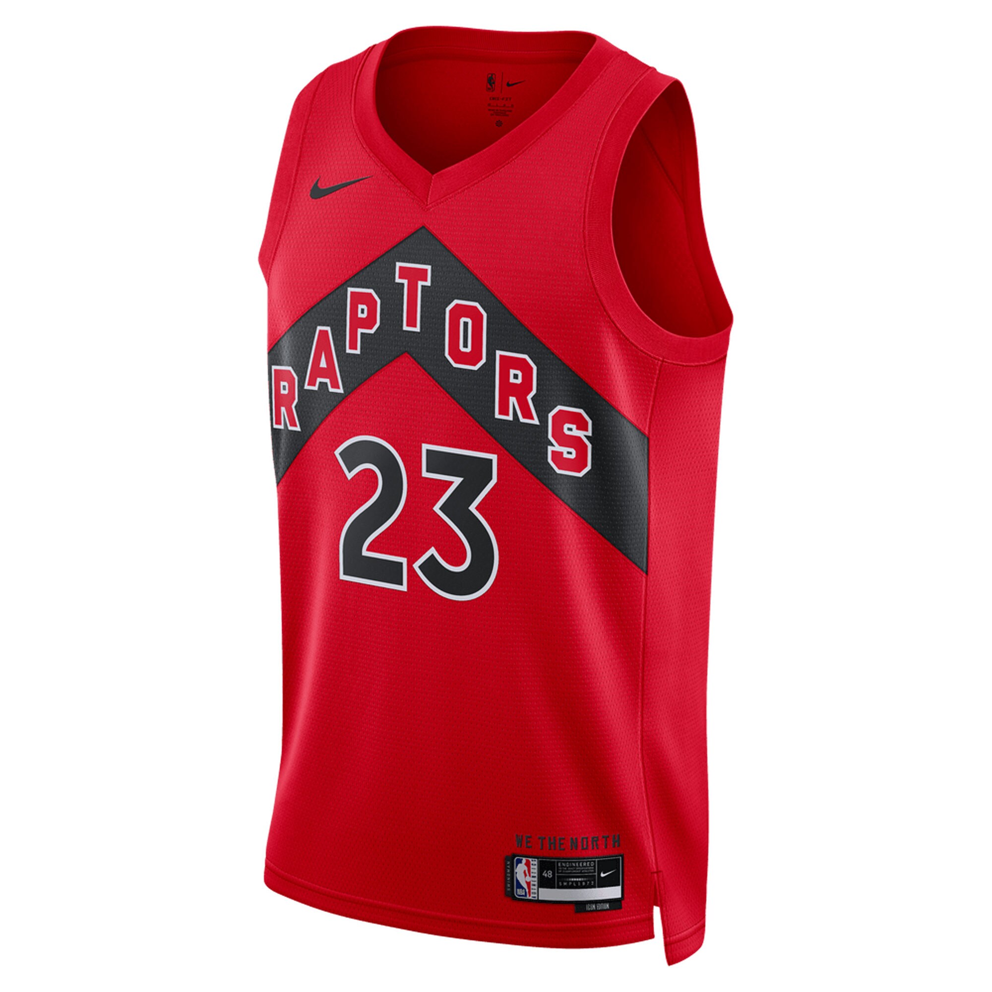 Alternative view of Fred Vanvleet Toronto Raptors Unisex Swingman Jersey – Icon Edition – Red