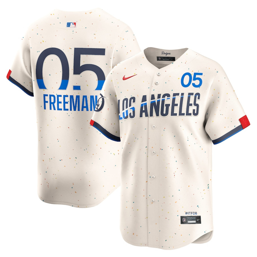 Freddie Freeman 5 Los Angeles Dodgers 2024 City Connect Limited Men Jersey - Cream 