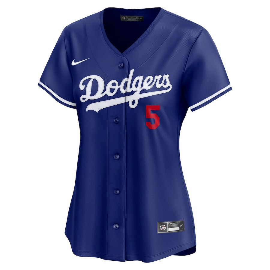 Alternative view of Freddie Freeman 5 Los Angeles Dodgers Alternate Limited Women Jersey - Royal 