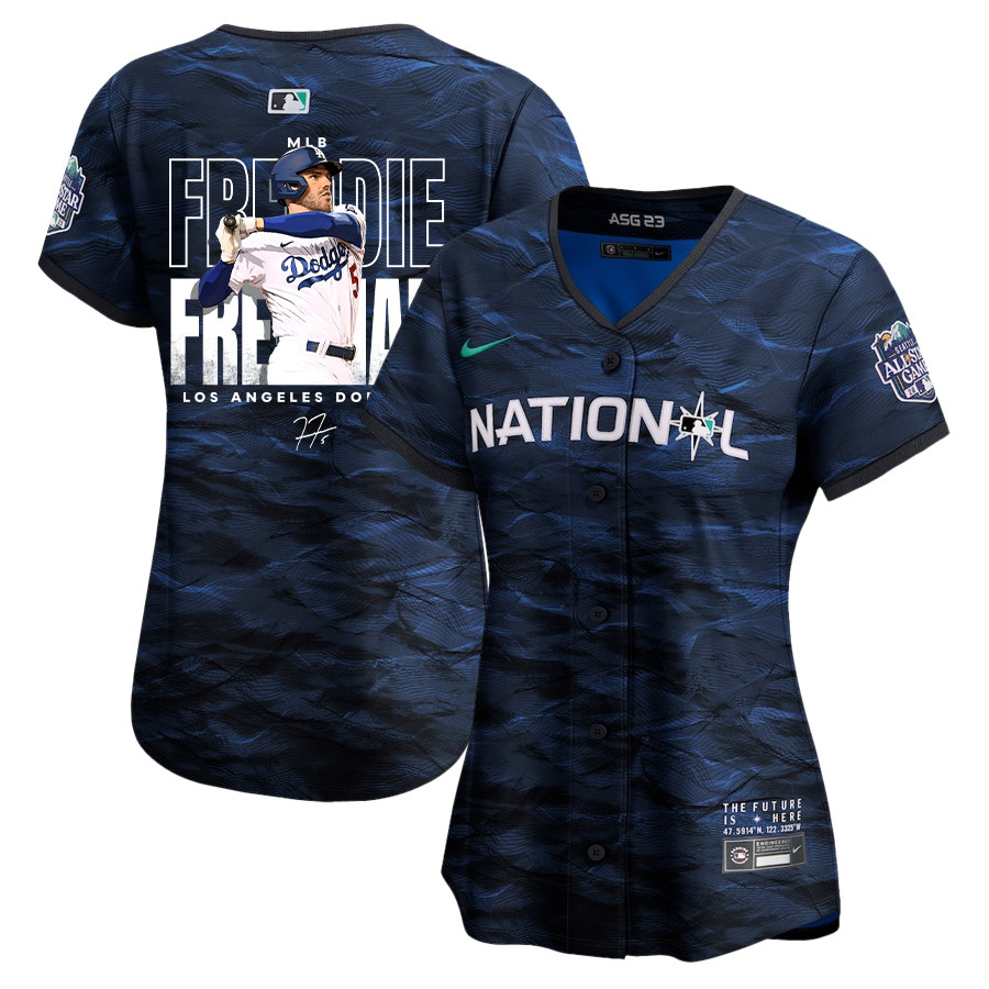 Freddie Freeman 5 Los Angeles Dodgers Signed Home Run 2023 All-Star Game Limited Player Women Jersey - Royal 