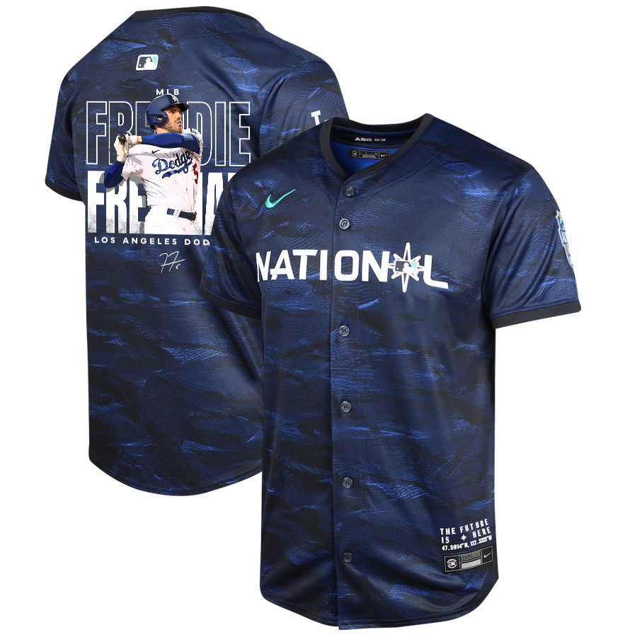 Freddie Freeman 5 Los Angeles Dodgers Signed Home Run 2023 All-Star Game Limited Player YOUTH Jersey - Royal 
