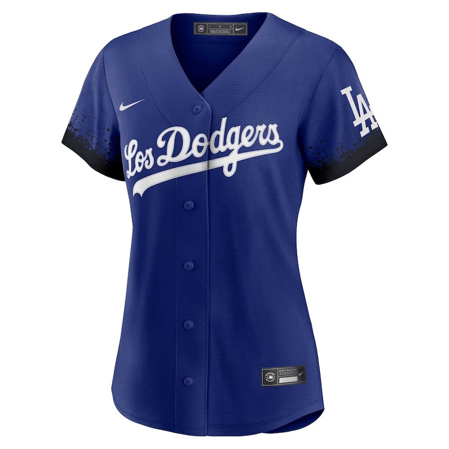 Alternative view of Freddie Freeman 5 Los Angeles Dodgers Women's City Connect Player Jersey - Royal 