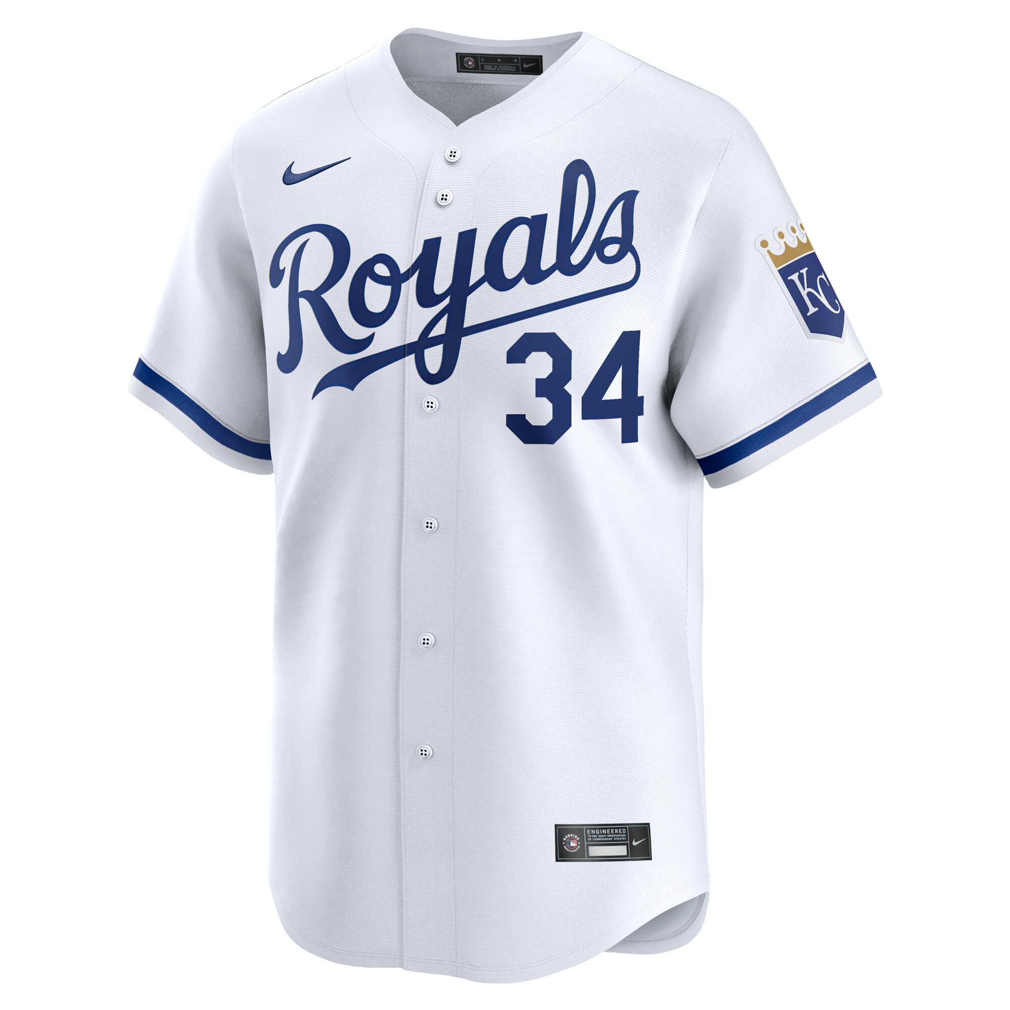 Alternative view of Freddy Fermin Kansas City Royals Home Limited Player Jersey - White