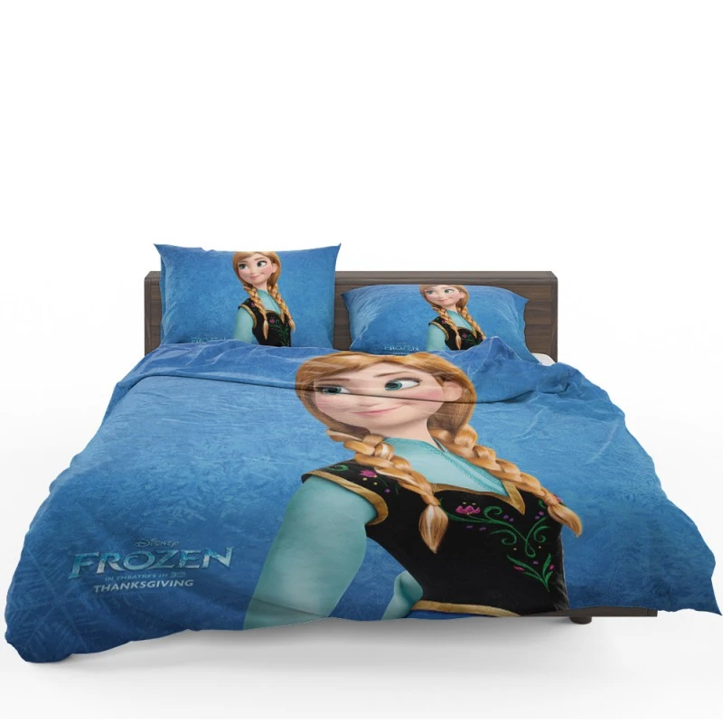 Frozen Animated Movie Anna Bedding Set - Custom Bedding Set
